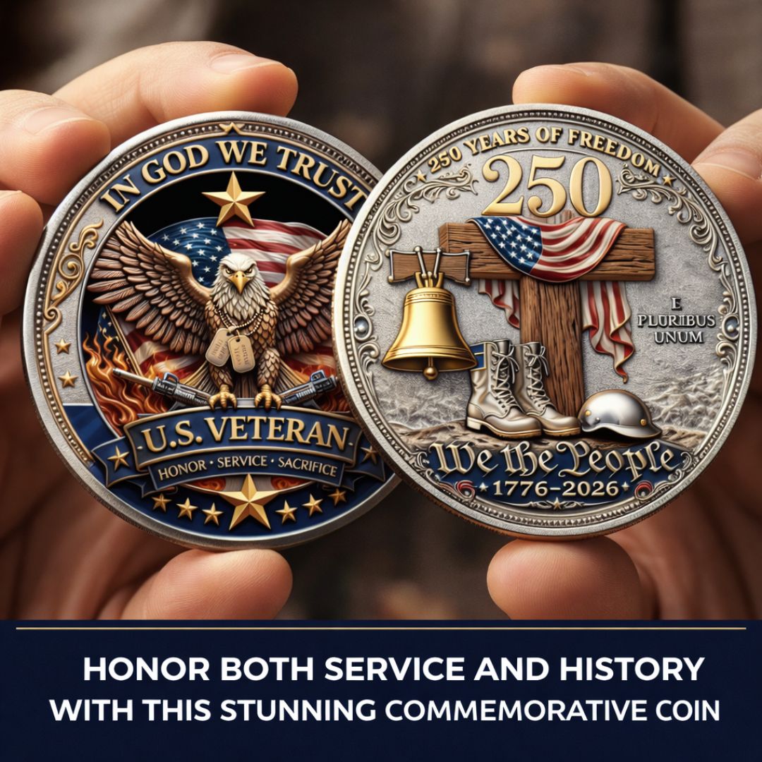 š„Last Day 60% OFF š„ Honor Americaās Heroes ā 250 Years of Freedom Veteran Tribute Coin