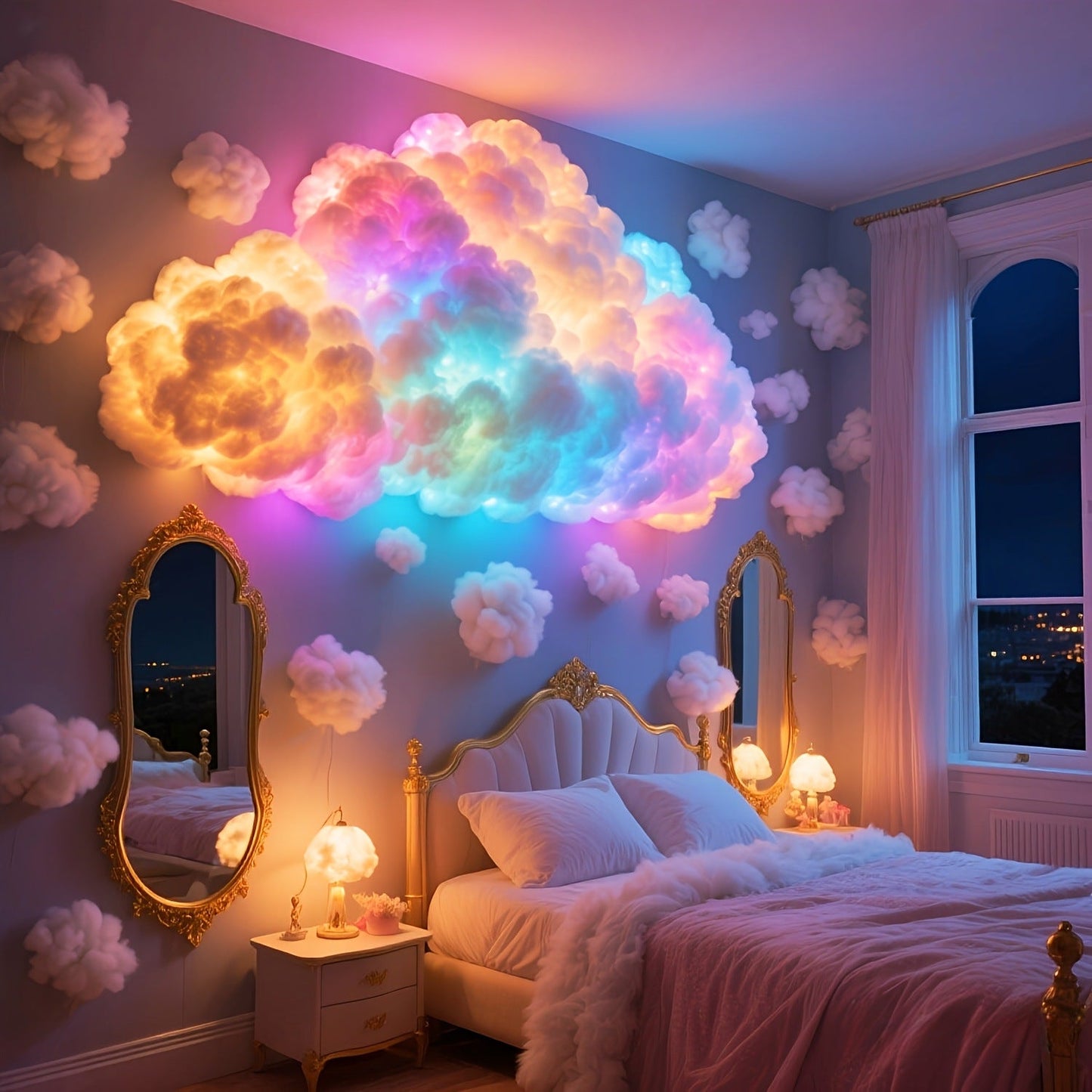 🔥 The Coolest Room Upgrade of 2026,DIY Thundercloud Lamp | Turn Any Room Into A Glowing Atmosphere ☁️⚡