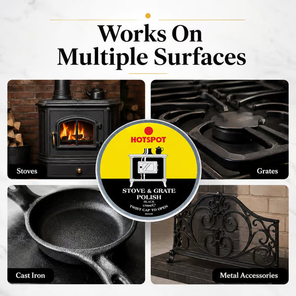 🔥Last Day 50% OFF - 🧼Hotspot Black Stove & Grate Polish – Cast Iron Restorer for Wood Stoves, Fireplaces & Grates