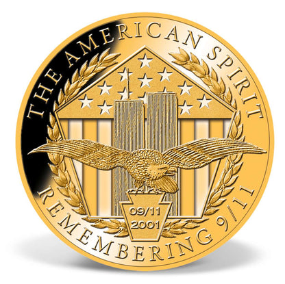 Liberty Remembering 9/11 Commemorative Gold Coin