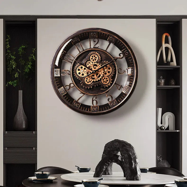 🕰️Flash Sale 50% OFF💥Retro Gear Mechanical Wall Clock