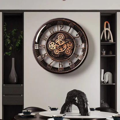 🕰️Flash Sale 50% OFF💥Retro Gear Mechanical Wall Clock