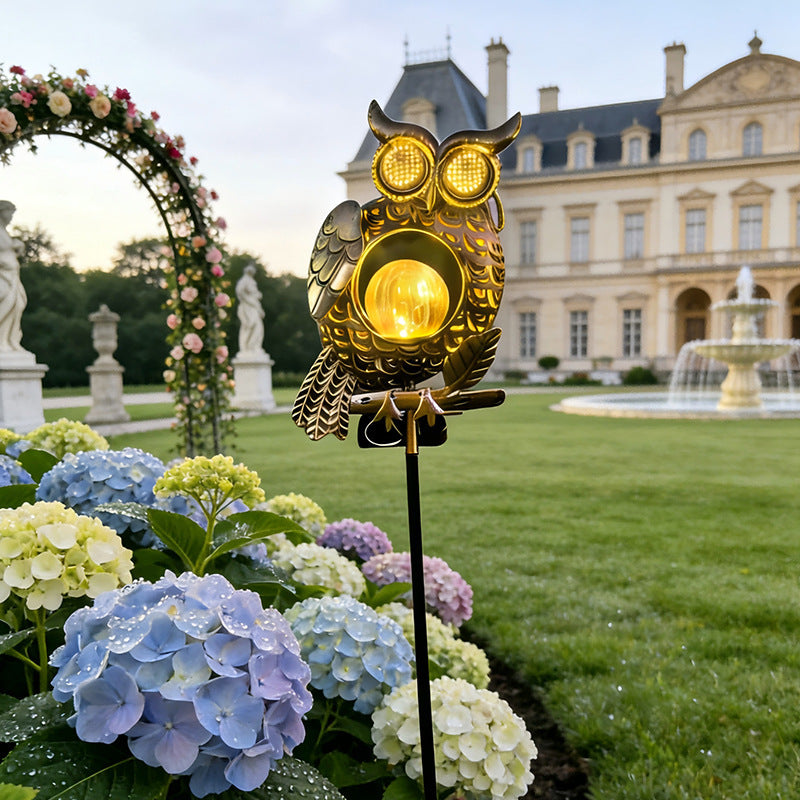 TODAY'S SPECIAL OFFER-50% OFF🔥Outdoor Solar-Powered Kinetic Metal Owl Light