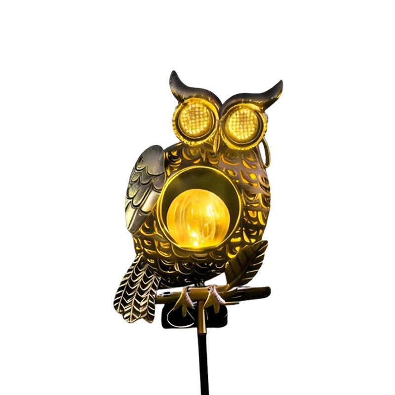 TODAY'S SPECIAL OFFER-50% OFF🔥Outdoor Solar-Powered Kinetic Metal Owl Light