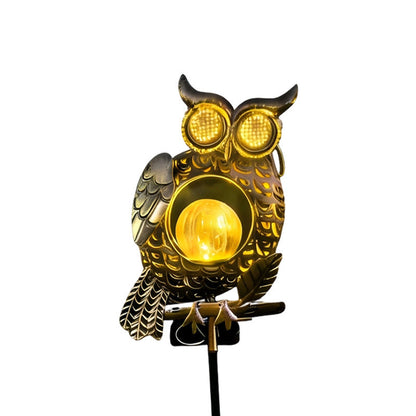 TODAY'S SPECIAL OFFER-50% OFF🔥Outdoor Solar-Powered Kinetic Metal Owl Light