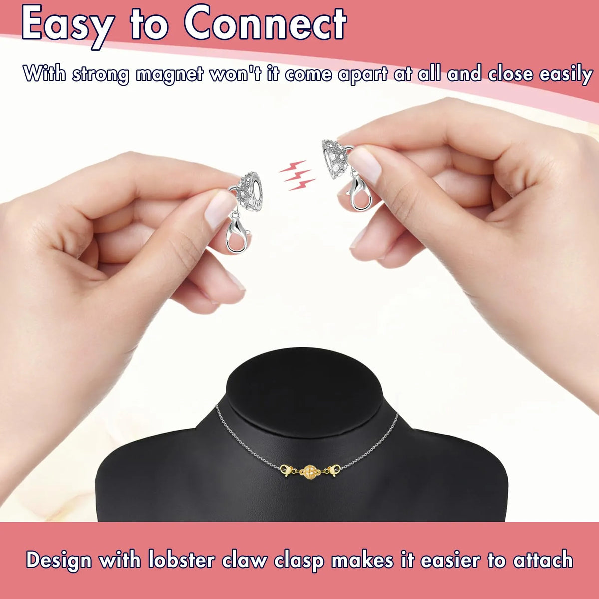 🔥🔥Magnetic Necklace Clasps and Closures