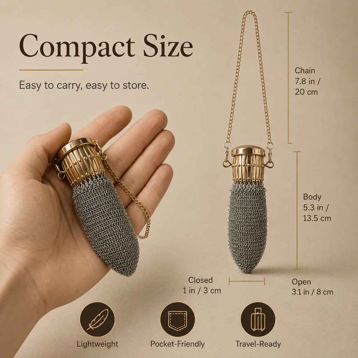 🔥🪙Vintage-Inspired Metal Mesh Coin Purse – Expandable Stainless Steel Pocket Wallet &amp; Collectible Gift - Silver