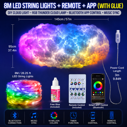 🔥 The Coolest Room Upgrade of 2026，DIY Thundercloud Lamp | Turn Any Room Into A Glowing Atmosphere ☁️⚡