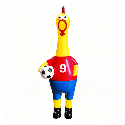 🔥2026 Hot Sale-🤣Squeaky Soccer Screaming Chicken Toy