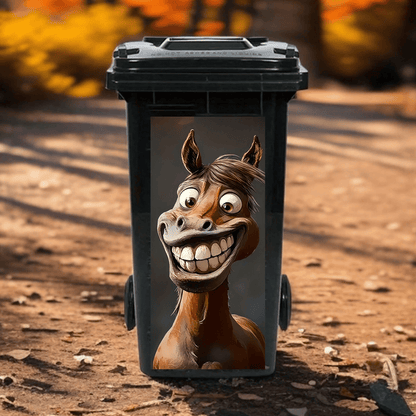 ✨Boring Trash Can? Fixed In Seconds! Creative Trash Can Sticker with Colourful Cartoon-