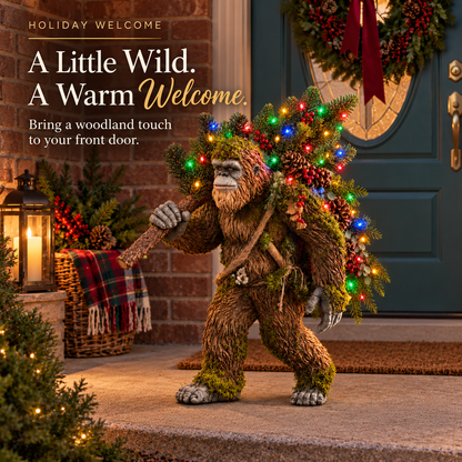 🎄2027 Woodland Bigfoot – Lighted Christmas Porch Decor