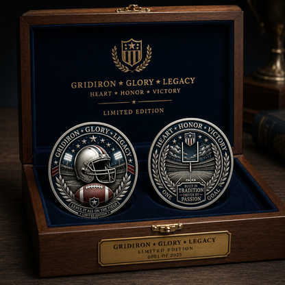 🔥Last Day 50% OFF🔥Own the Spirit of the Gridiron — A Collector Coin Made for True American Football Fans