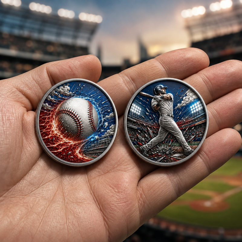 🔥 Limited Edition Baseball Collector Coin – Celebrate Every Swing, Hit & Home Run⚾ image 4