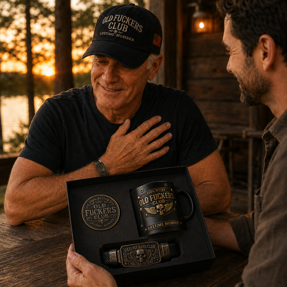 🔥Today Only 50% OFF🔥 | ☠️Old Fuckers Club 2026 Ultimate Skull Gift Cap + Bracelet + Vintage + Mug + Coin