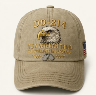 🔥Today Limited Edition🔥| DD-214 Veteran Honor 3-Piece Gift Set – Embroidered Cap, Coin & Bracelet