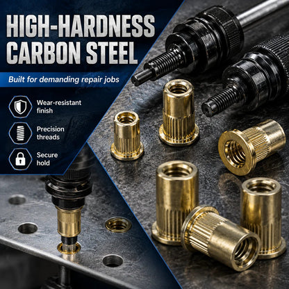 ⏰️Flash Sale 50% OFF💥Carbon steel rivet nut set (including M3–M8 sizes)&60PCS Set