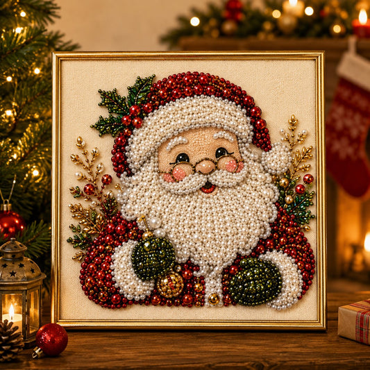 🎄Christmas Pre Sale $19.99!!⚡50K+ SOLD!🎅🧘Relaxing & Beginner-Friendly - 🎨💎DIY Christmas Pearl Art Kit