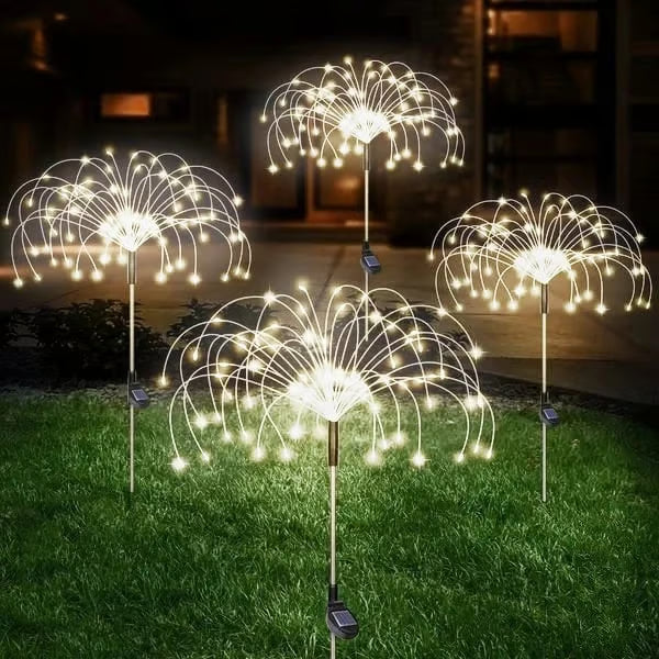 Last Day 49% OFF - Waterproof Solar Garden Fireworks Lamp