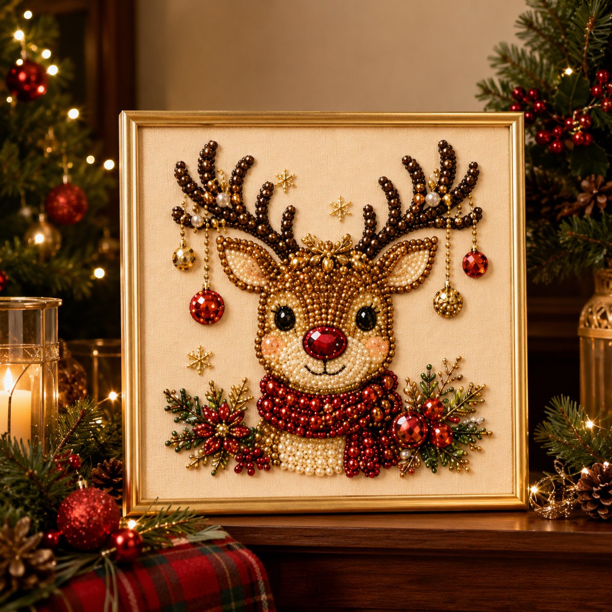 🎄Christmas Pre Sale $19.99!!⚡50K+ SOLD!🎅🧘Relaxing & Beginner-Friendly - 🎨💎DIY Christmas Pearl Art Kit
