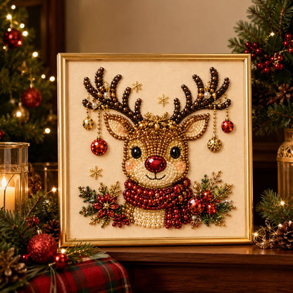 🎄Christmas Pre Sale $19.99!!⚡50K+ SOLD!🎅🧘Relaxing & Beginner-Friendly - 🎨💎DIY Christmas Pearl Art Kit