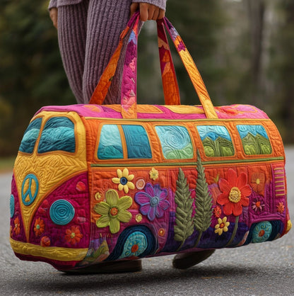 Unisex Boho Quilted Travel Bag Lightweight Weekender