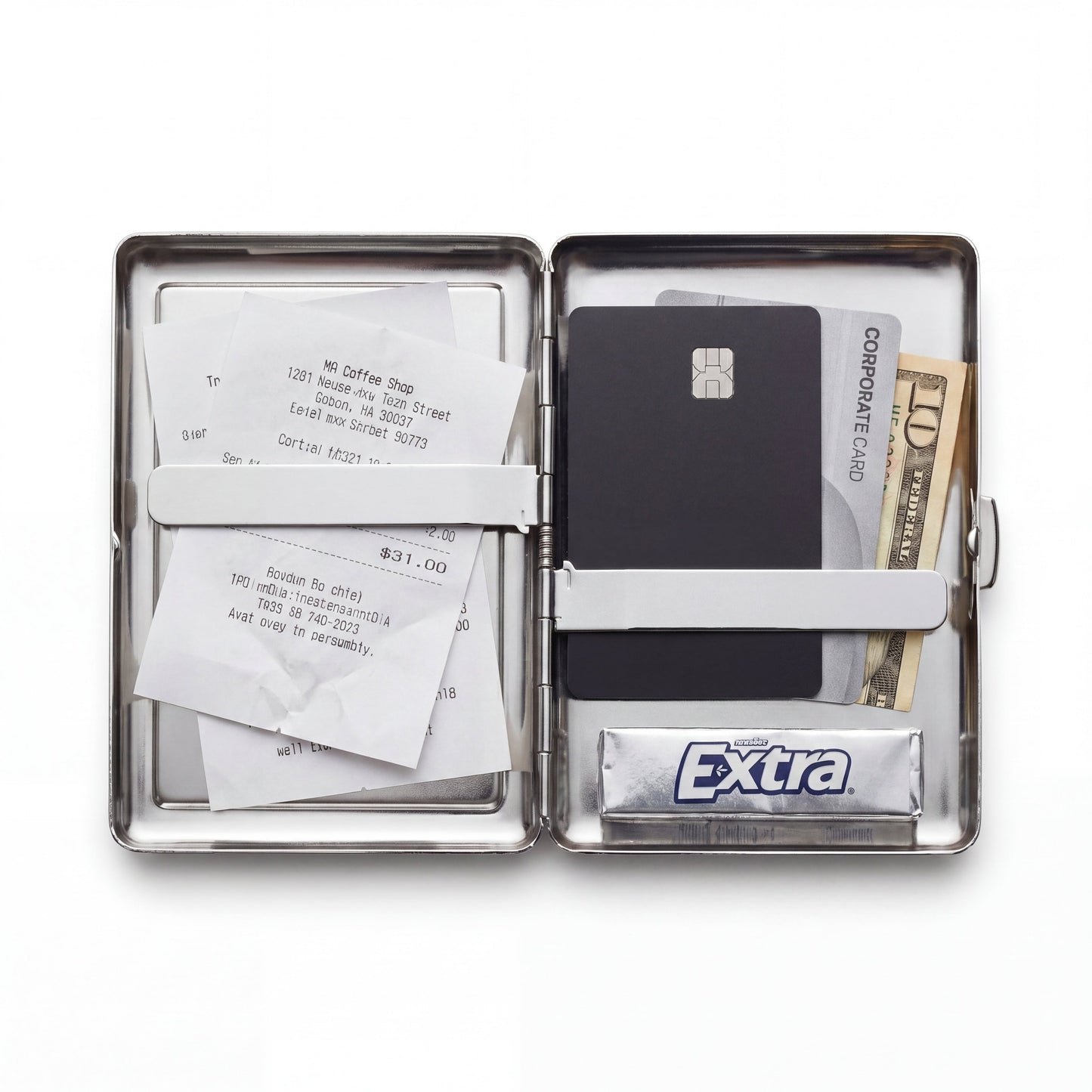 Evil Eye Chrome Cardholder Wallet