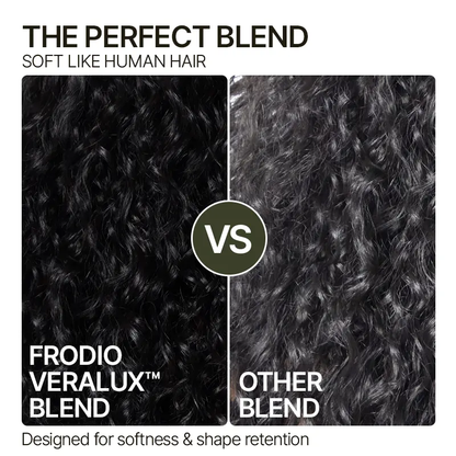 Synthetic Fiber + Human HairBoho Curly Wig with Bangs Effortless ShaggyWaves I Ready To Wear#SohoChic