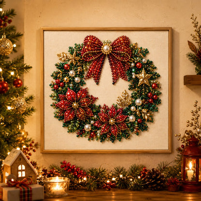 🎄Christmas Pre Sale $19.99!!⚡50K+ SOLD!🎅🧘Relaxing & Beginner-Friendly - 🎨💎DIY Christmas Pearl Art Kit