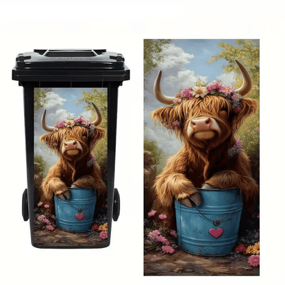✨Boring Trash Can? Fixed In Seconds! Creative Trash Can Sticker with Colourful Cartoon-