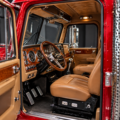 🔥LAST DAY 49%🚛 Candy Apple Red American Truck Model Kit – Build Your Own Classic Semi Truck