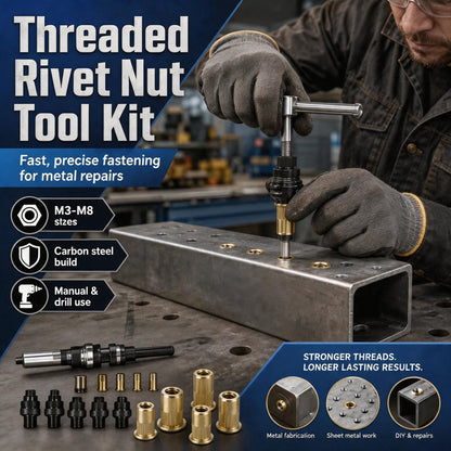 ⏰️Flash Sale 50% OFF💥Carbon steel rivet nut set (including M3–M8 sizes)&60PCS Set