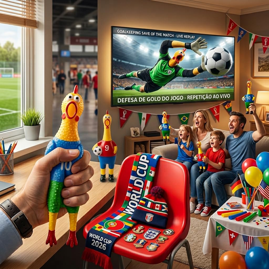 🔥2026 Hot Sale-🤣Squeaky Soccer Screaming Chicken Toy