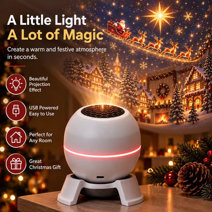 🎄 Christmas Projector Light – Indoor Holiday Projection Lamp for Walls & Ceilings