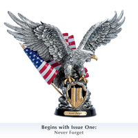 🦅Cold-Cast Pewter Eagle Sculptures