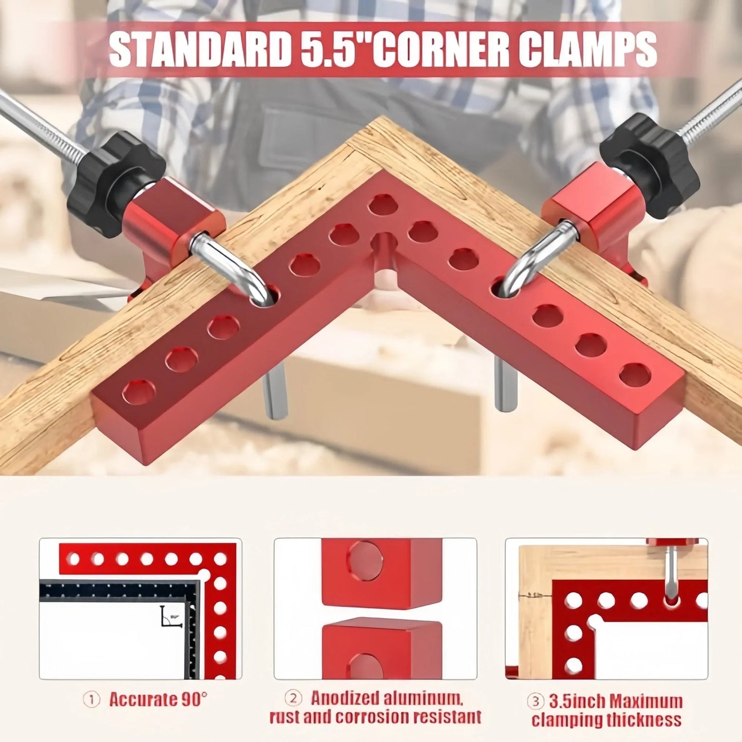 💥75K+ SOLD⚡90° Corner Clamps for Woodworking
