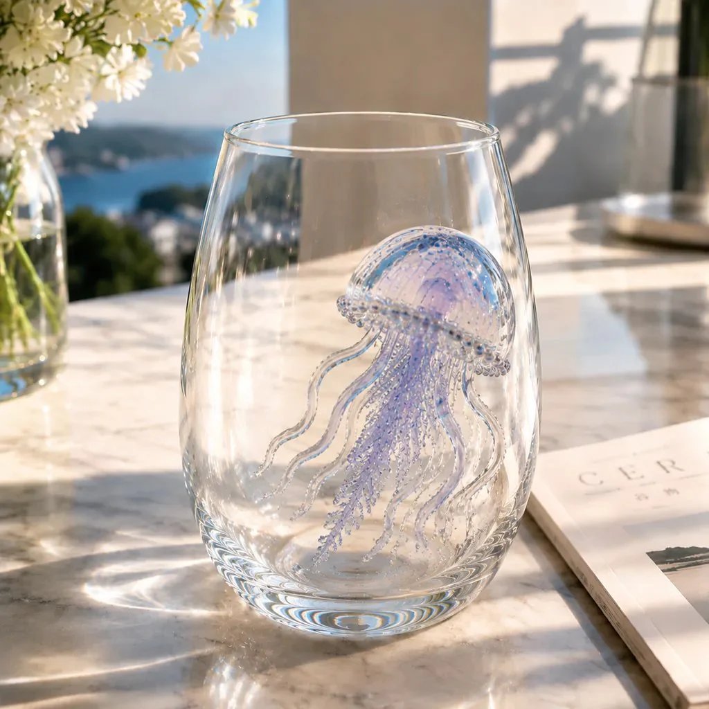 🐙 Last Day 50% OFF🎁 | Bring the Ocean to Every Sip with Stunning 3D Artisan Glassware 🌊