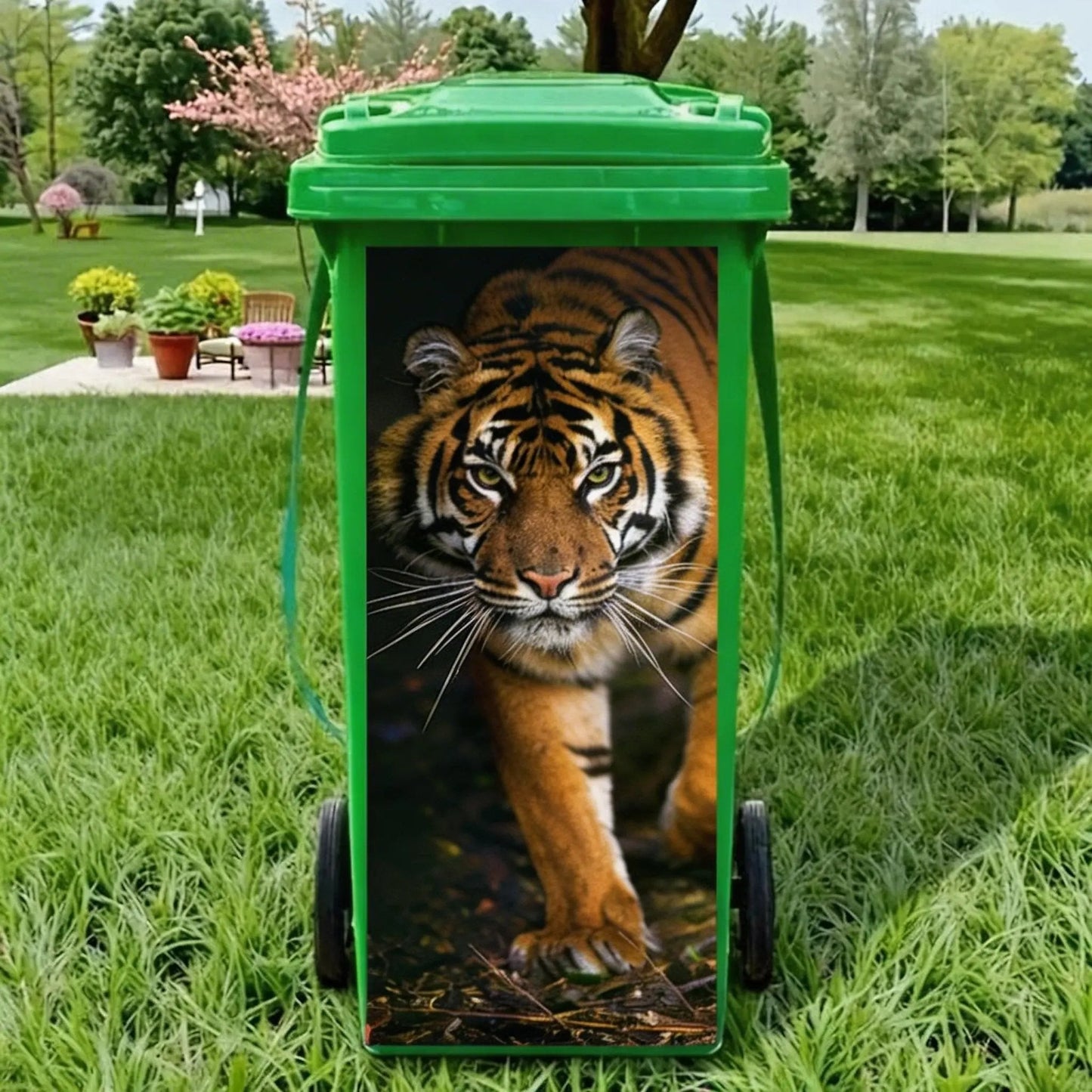 ✨Boring Trash Can? Fixed In Seconds! Creative Trash Can Sticker with Colourful Cartoon-