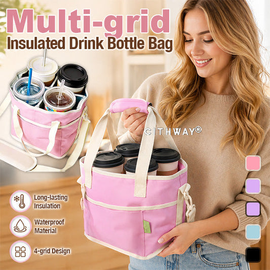 Rovzor® 4-grid Insulated Drink Bottle Carrier Bag