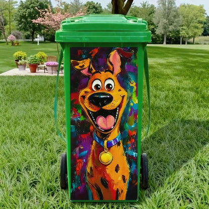✨Boring Trash Can? Fixed In Seconds! Creative Trash Can Sticker with Colourful Cartoon-