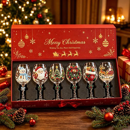 🔥 Last Day 60% OFF – 🎅 Christmas Wine Glasses