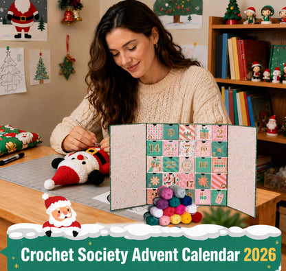 �� 25 Days of Crochet Magic – Advent Calendar 2026 with Yarn, Tools & Creative Surprises (�Same as in the video)