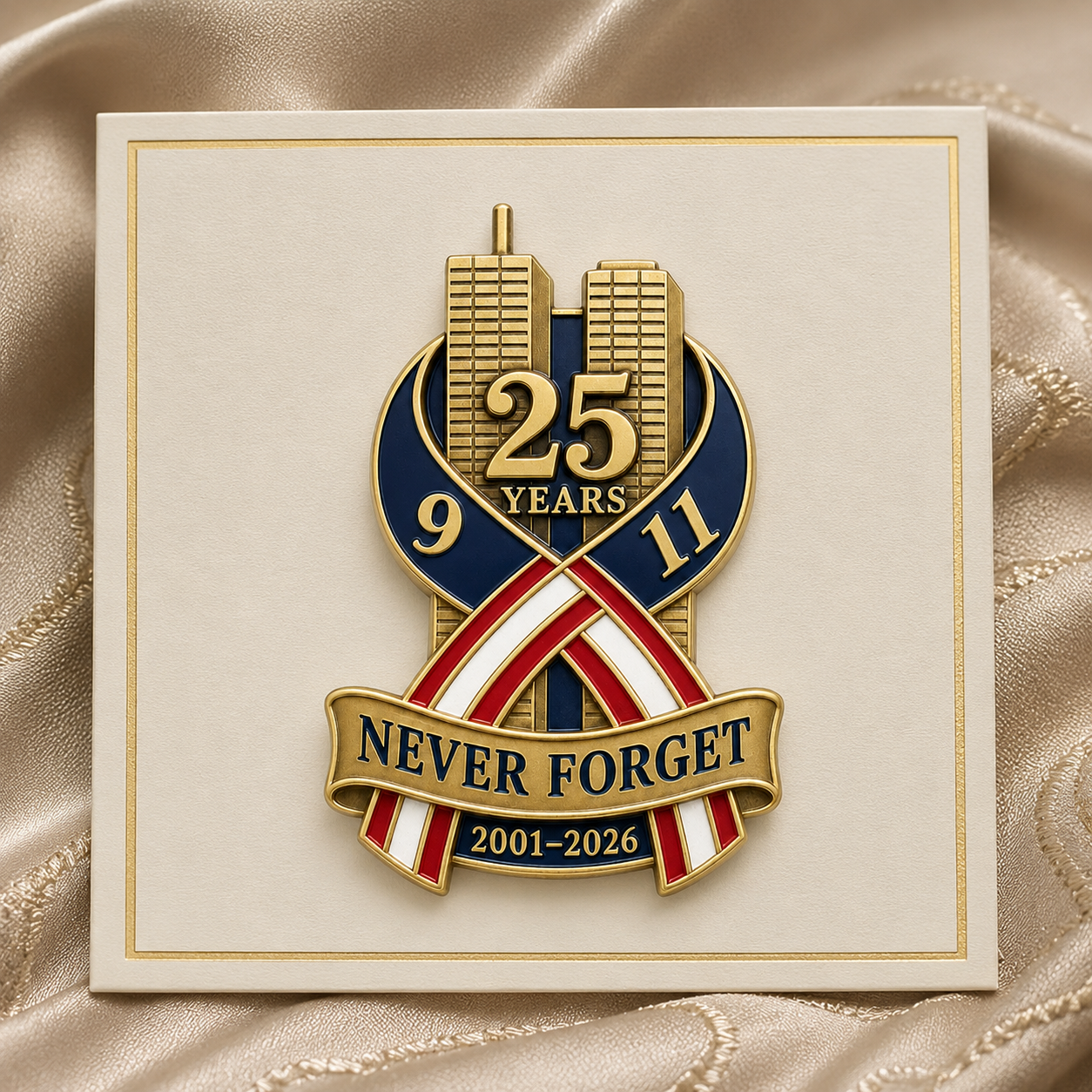 ⏰️Flash Sale 50% OFF💥9/11 Never Forget 25th Anniversary Commemorative Lapel Pin
