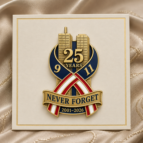 ⏰️Flash Sale 50% OFF💥9/11 Never Forget 25th Anniversary Commemorative Lapel Pin