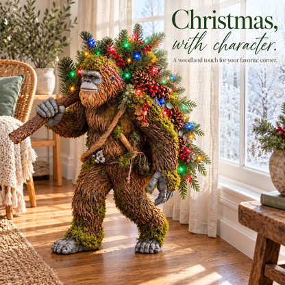 🎄2027 Woodland Bigfoot – Lighted Christmas Porch Decor