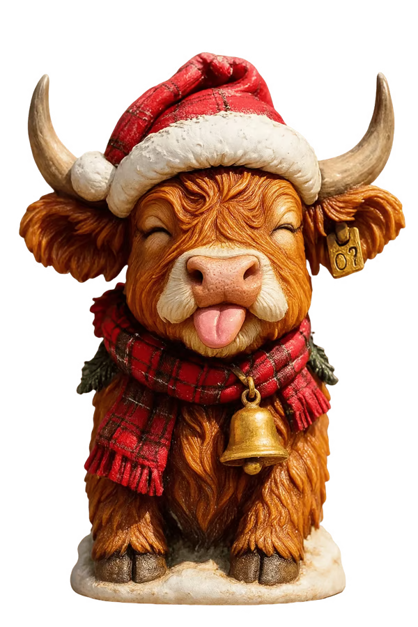 🎄 24 Days of Highland Cow Christmas Advent Calendar 2026 | 24 Unique 3D Cow Figures