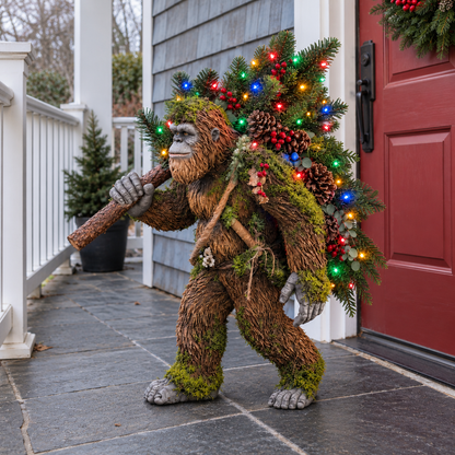 🎄2027 Woodland Bigfoot – Lighted Christmas Porch Decor