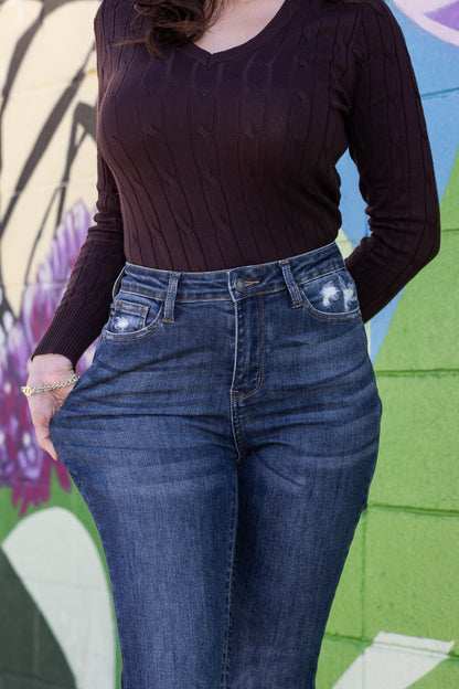 *Three Length* One For You, Me, And Her High-Rise Slim Fit Bootcut Denim(BUY 2 FREE SHIPPING)