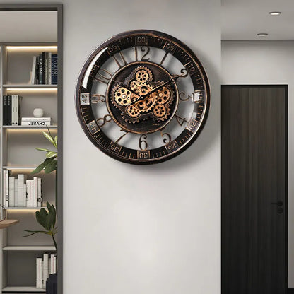 🕰️Flash Sale 50% OFF💥Retro Gear Mechanical Wall Clock