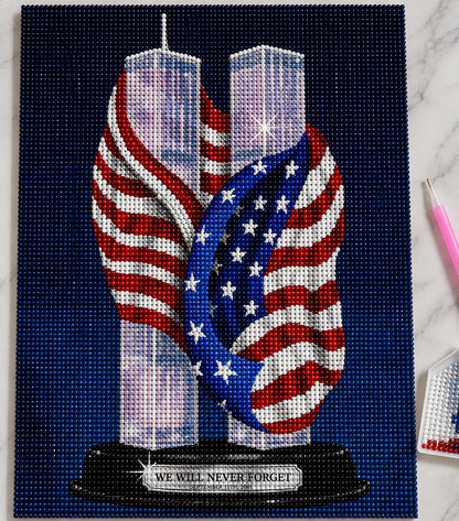 Patriotic Sculptures In Remembrance Of September 11