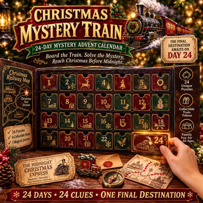 ⏳ Last Day 50% OFF – 🎁✨ 24-Day Mystery Adventure Advent Calendar Collection | 24 Clues, Hands-On Puzzles & One Final Reveal